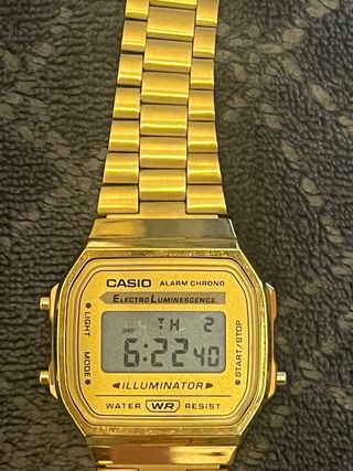 Reloj Casio Dorado Digital