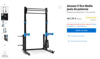 Jaula Rack Entrenamiento - Capital Sports