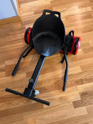 Hoverboard Rojo + Asiento Negro