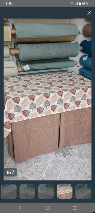 Ropa de mesa camilla