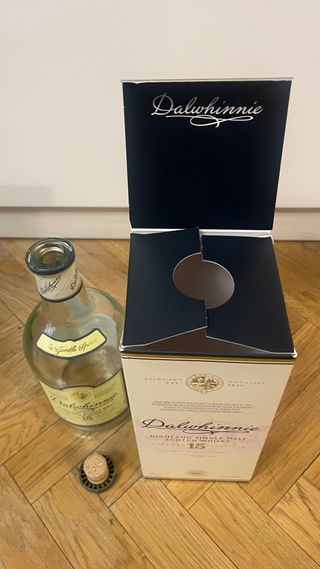 Bottiglia Vuota Whisky Dalwhinnie 15 Anni