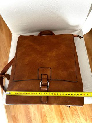 Bolso/Mochila Piel Marrón Nuevo