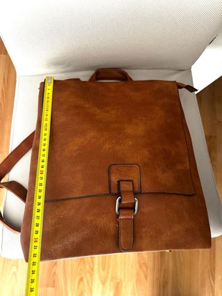 Bolso/Mochila Piel Marrón Nuevo