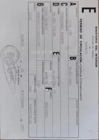 Mercedes-Benz a140 2004 62590 km ITV pasada