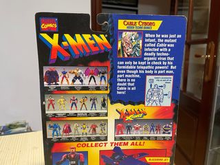 Figura Cable cyborg X-Force Marvel Comics Toy Biz