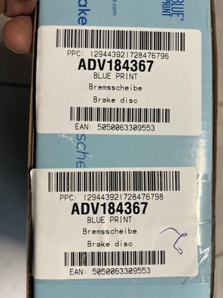 Discos Freno Traseros Blue Print Audi TT MK1 3.2