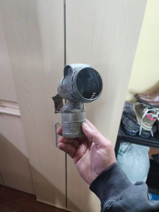 Lámpara de carburo antigua