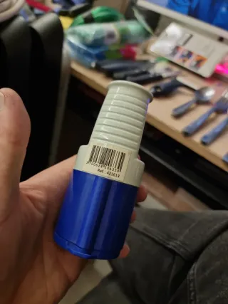 Conector azul para caravana