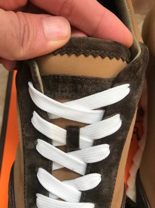 Hermès zapatillas deportivas marrones y negras
