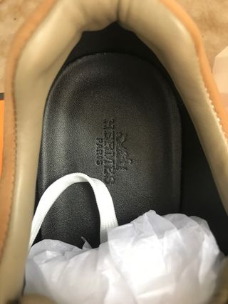 Hermès zapatillas deportivas marrones y negras
