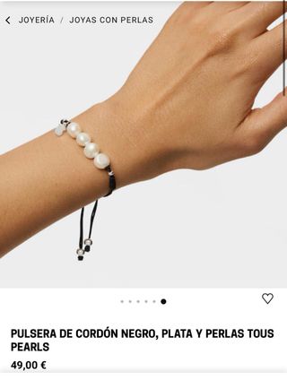 Pulsera Tous Perlas y Plata