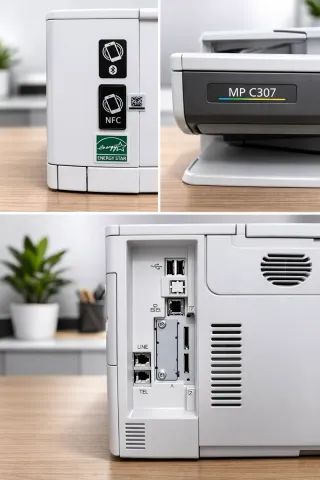 Impresora Ricoh MP C307S + 6 Toner nuevos