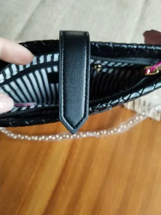 Pochette Camomilla Milano Nera Intrecciata