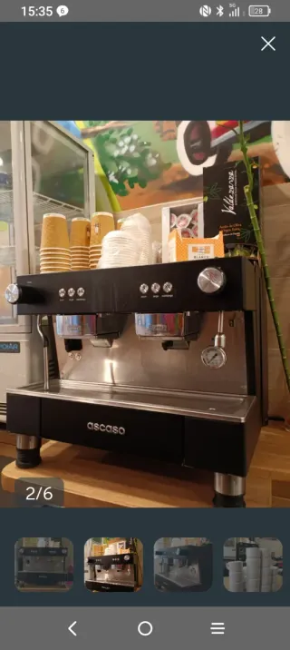 Cafetera Ascaso industrial cápsulas