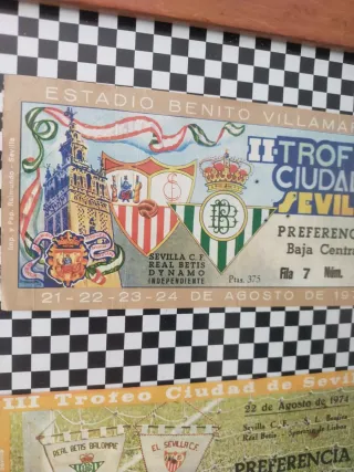 Cartel Trofeo Ciudad Sevilla + Entradas 73-74-75