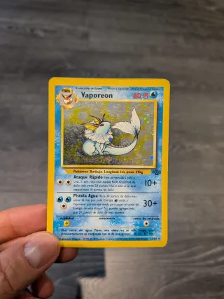 Carta Pokémon Vaporeon Evolución de Eevee