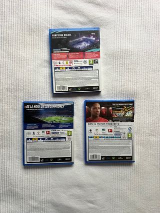 Lote FIFA 17, 19 y 20 PS4
