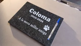 Plaques conmemoratives/làpida per mascotes.