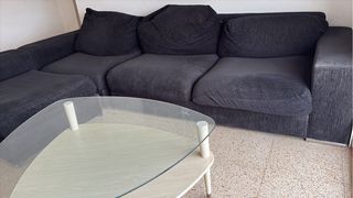 Sofá de 4 plazas gris