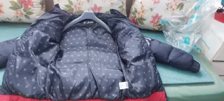 Plumífero GRMY Negro y Rojo Talla L. Muy caliente