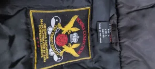 Plumífero GRMY Negro y Rojo Talla L. Muy caliente