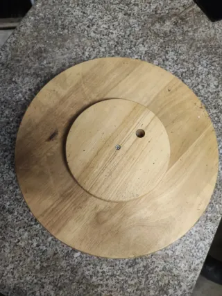 Piatto rotante centrotavola in legno