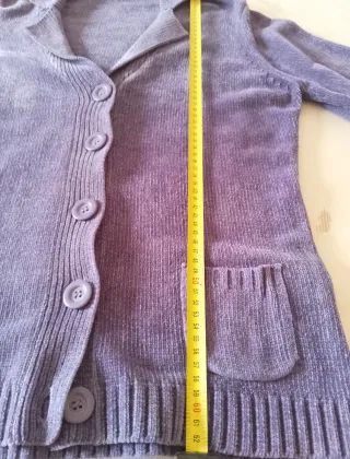 Giacchina in ciniglia lilla