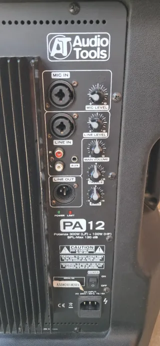 Cassa Attiva Audio Tools PA12 400W