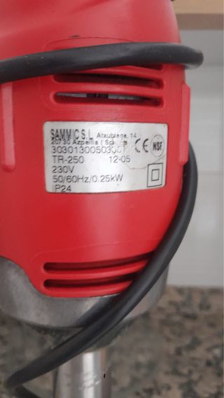 Batidora Industrial Sammic TR 250
