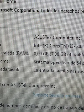 Portátil Asus i3 Negro/Gris