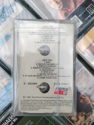 K7 Japan Michael Jackson Dangerous tour souvenir