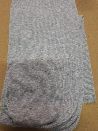 Tessuto tubolare maglina cotone grigio