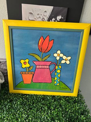 Cuadro decorativo flores