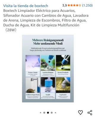 Aspirador de Acuario eléctrico con accesorios