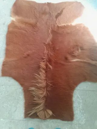 Alfombra Piel Vaca Marrón