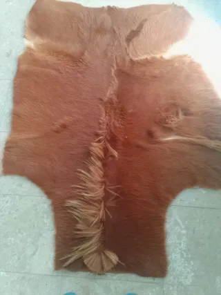 Alfombra Piel Vaca Marrón