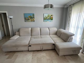 Sofá rinconera ISONA con cama chaise longue