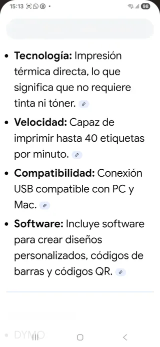 Etiquetadora Dymo LabelWriter 400