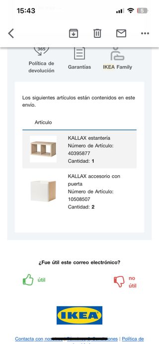 KALLAX Estantería y accesorio con puerta IKEA