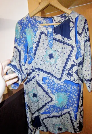 Vestido Zara Seda Talla Única