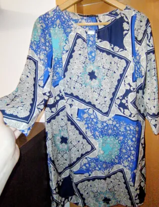 Vestido Zara Seda Talla Única