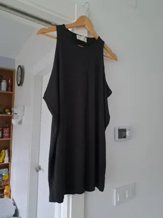 Camiseta Zara Talla S Oversize Negra