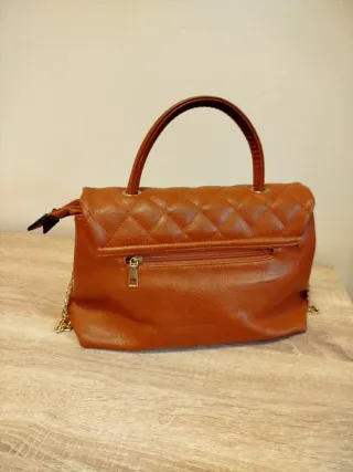 Borsa trapuntata colore cammello