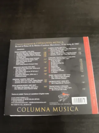CD Catalan Songs Victoria de los Angeles
