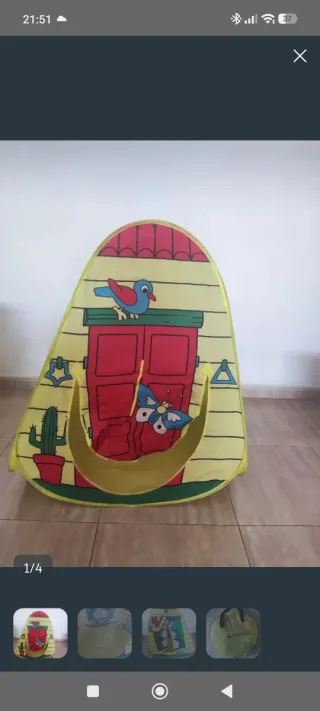 Tienda de campaña infantil casa de juegos