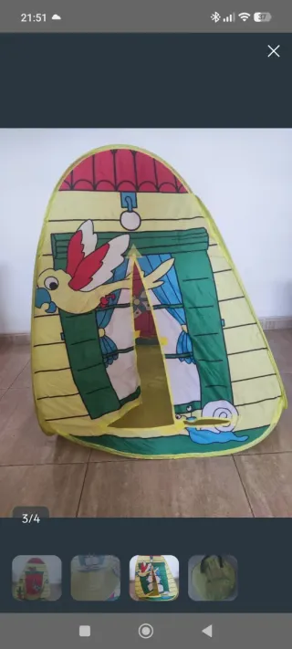 Tienda de campaña infantil casa de juegos