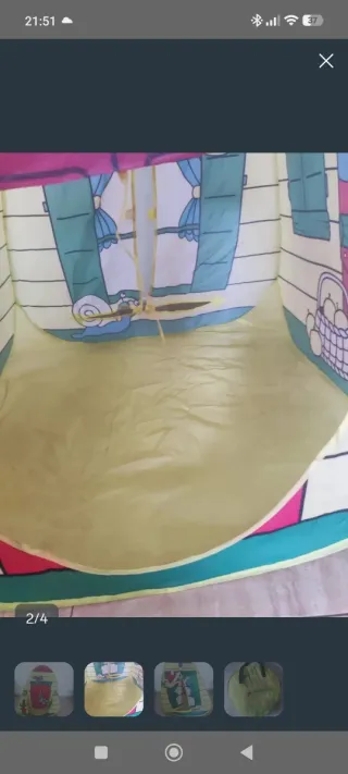 Tienda de campaña infantil casa de juegos