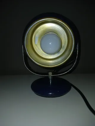 Lampada Space Age anni 60 blu/oro