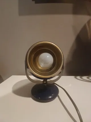 Lampada Space Age anni 60 blu/oro