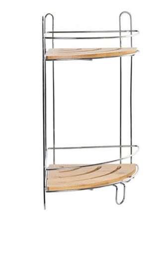 Rinconera ducha/baño bambú y metal